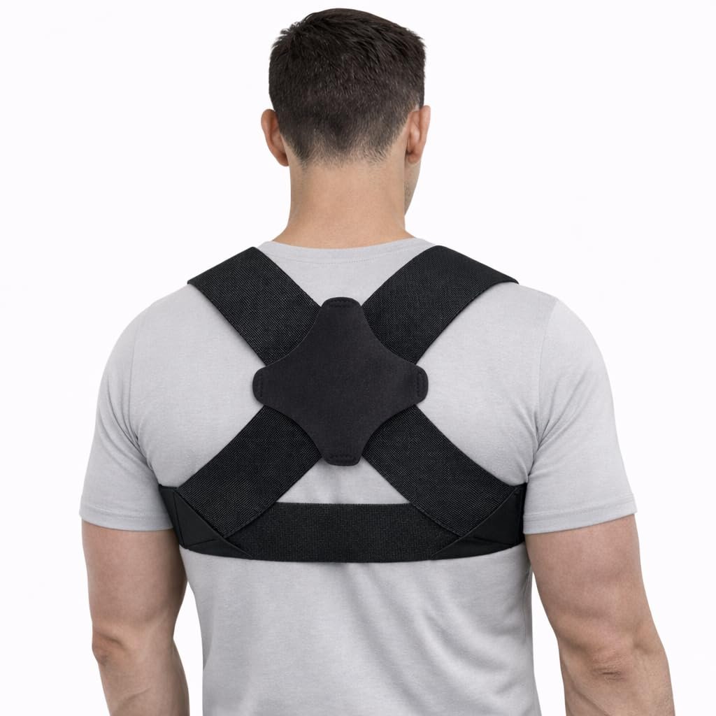 Posture Corrector for Women and Men – Lightweight Upper Back Brace Posture Corrector for Neck Shoulder & Back Pain Relief Under Clothes – Invisible Shoulder Support Brace Improve Posture Correct Hunchback Slouching