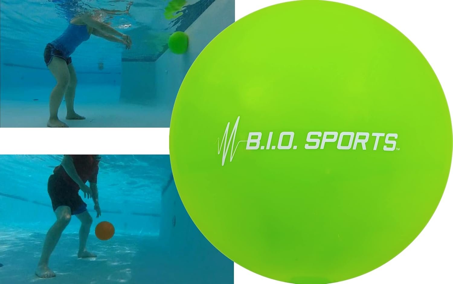 BIO Sports Water Resistance Ball for Low Impact Full Body Pool Workout – Alternative for Foam Dumbbells