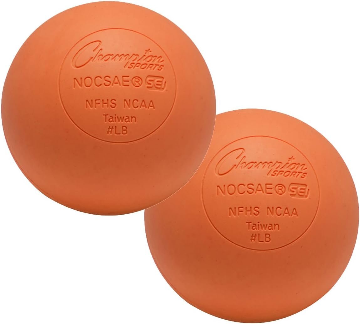 Champion Sports Lacrosse Balls & Rhino Skin Balls – Official Size, SEI Certified, Multiple Colors
