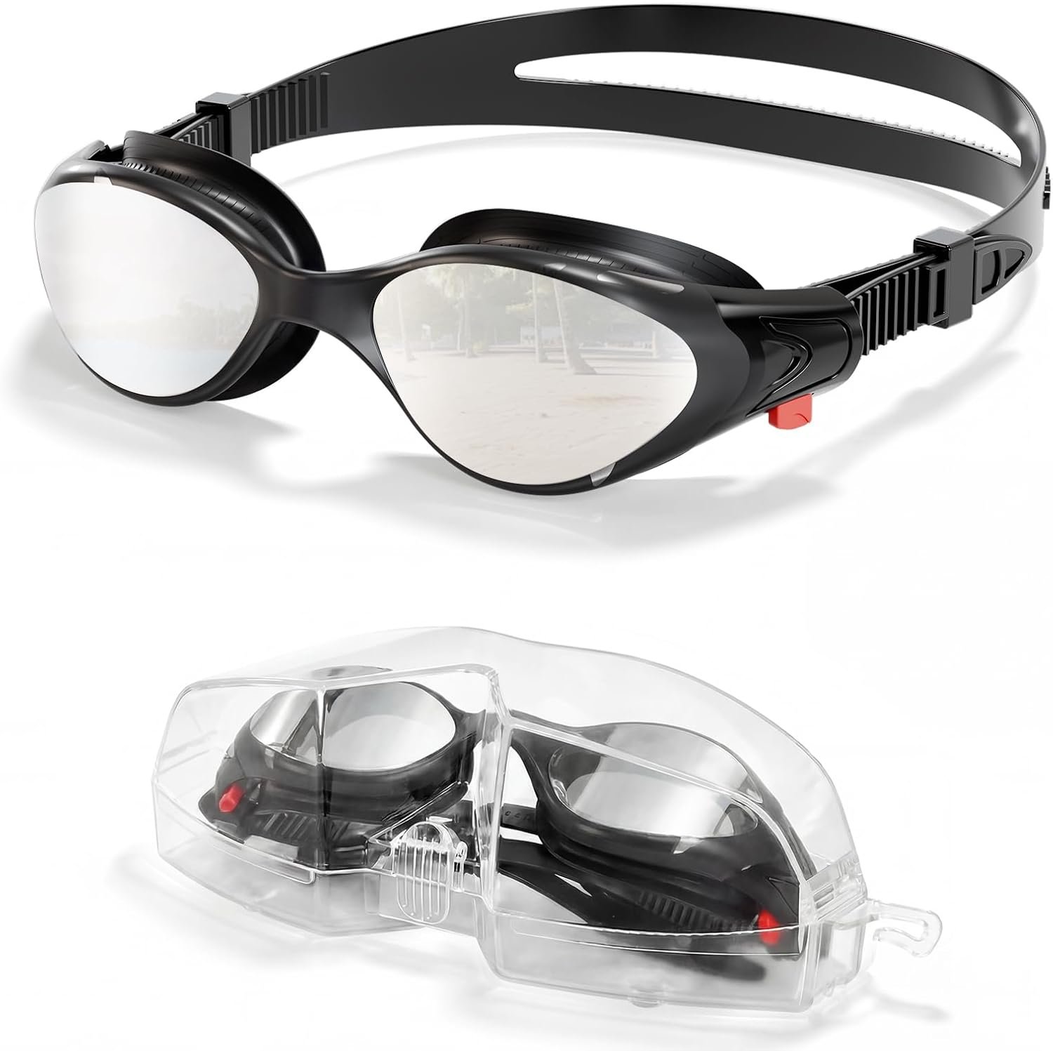 Aegend Swim Goggles, No-Leaking Anti-Fog Swimming Goggles for Adult Men Women