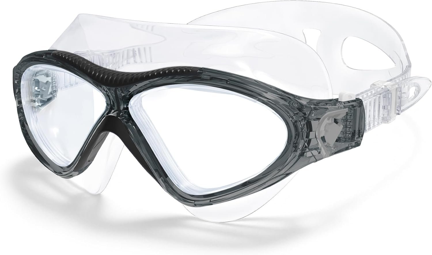 Adult Swim Goggles, Liquid Silicone Anti Fog Swimming Goggles for Men and Women with Anti-Fog/UV & 180° Clear View