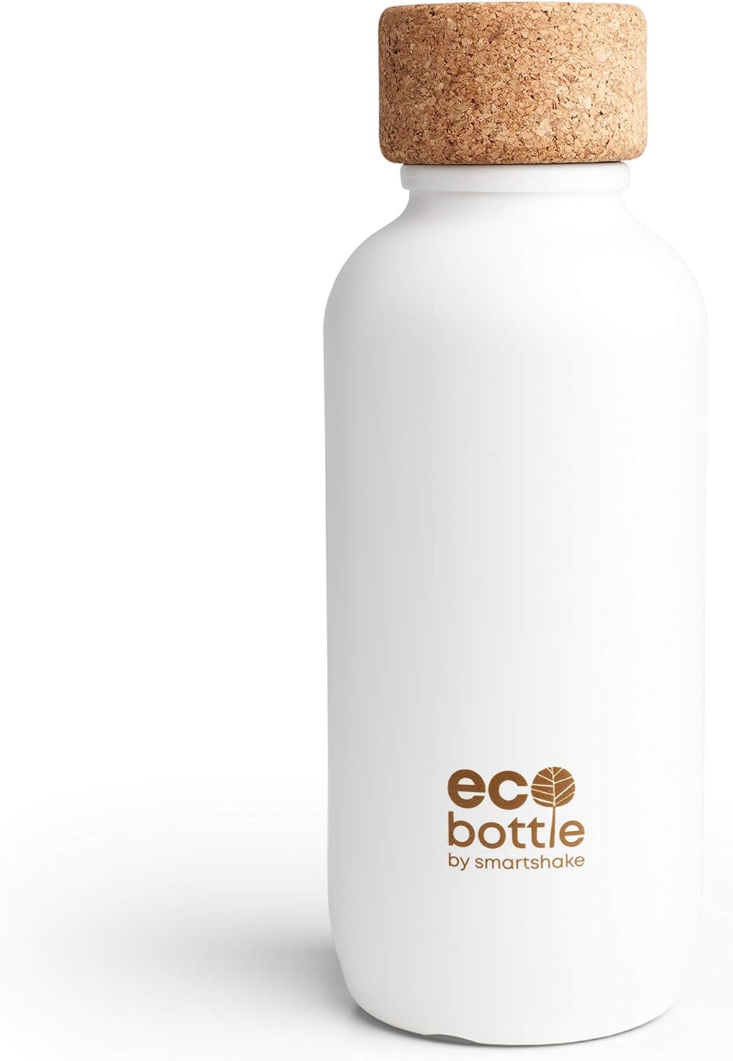 Smartshake EcoBottle 650ml/ 22 oz BPA Free Water Bottle | Reusable, Recyclable, Non-Toxic & Eco-Friendly | Lightweight & Leakproof Small Flask, White