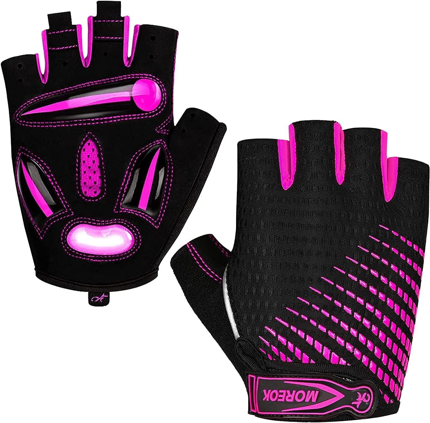 MOREOK Cycling Gloves – Men/Women Biking Gloves with 5MM Gel Pad – Road Bike MTB Cycling/Workout/Motorcycle/Outdoor