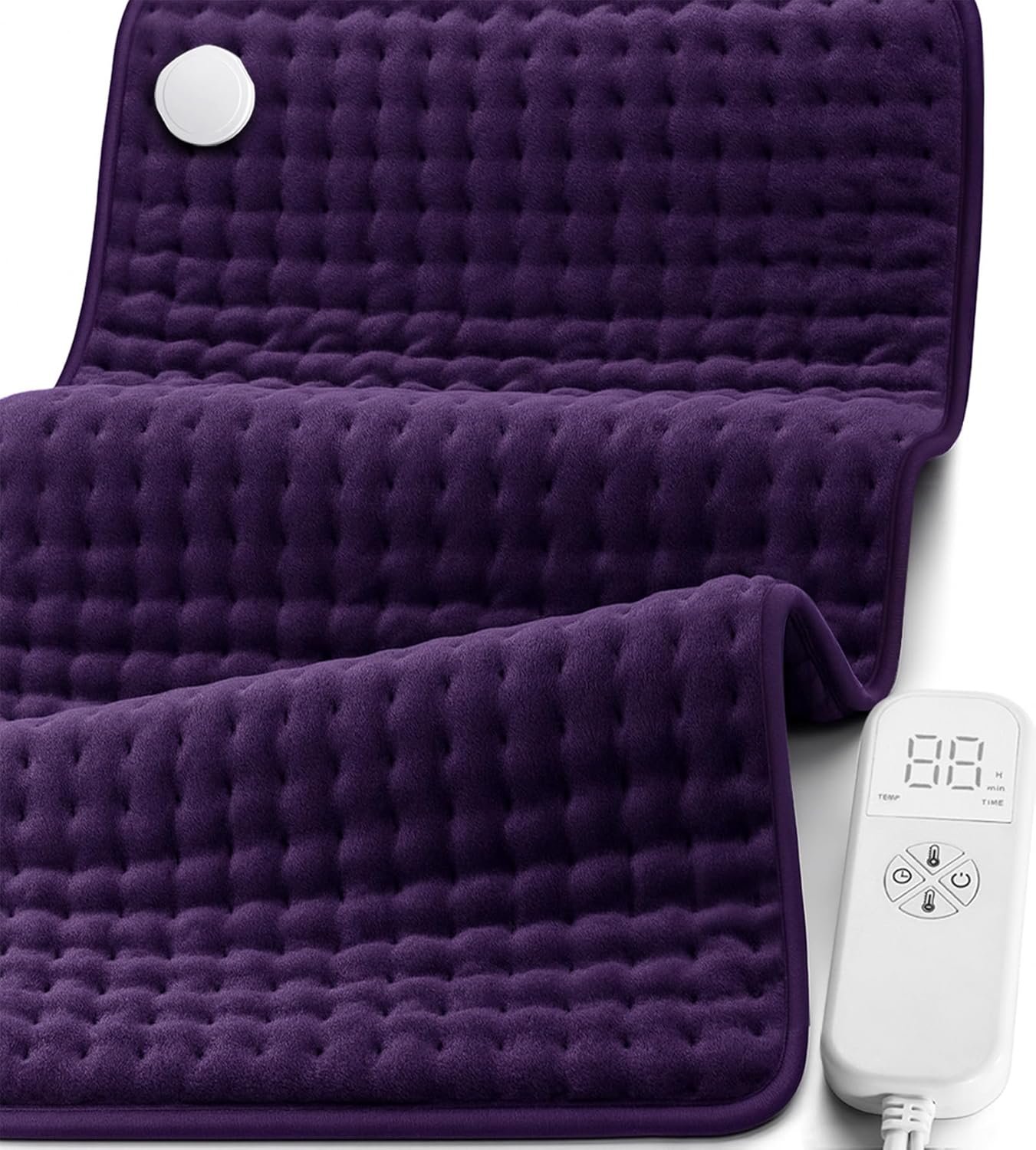 Heating Pad for Back, Neck & Shoulder Pain Relief, Mothers Day Gifts for Mom, 17″x33″ Electric Moist/Dry Heat Pad, 6 Heat & 4 Timer Settings, Auto Shut-Off, Machine Washable, Gift for Wife Women Her