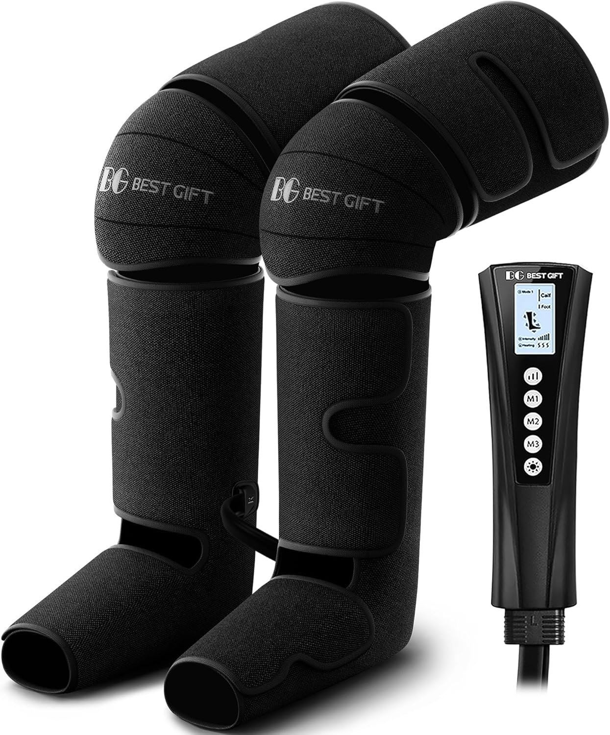 Mother’s Day Gifts for Mom, Women, Dad, Men, Him, Her, Father’s Day, Christmas, Air Compression Massager with Heat for Comprehensive Leg and Foot Therapy, Helpful for Varicose Veins, Cramps, Edema