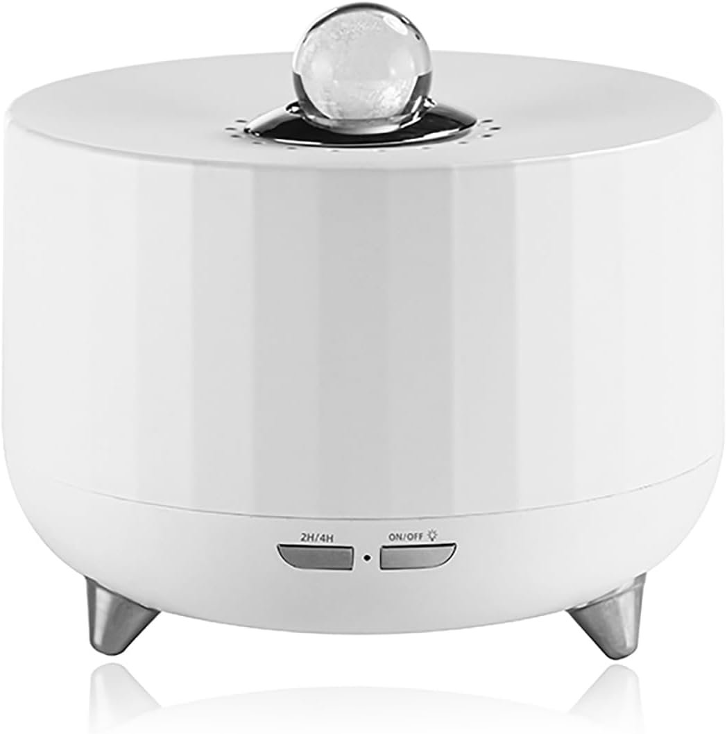 Essential Oil Diffuser for Home: 300ML Aroma Diffuser for Hotel Office Yoga Room – Humidifier with 7 Colors LED Night Light for Kids/Women Home Relaxation, (White)
