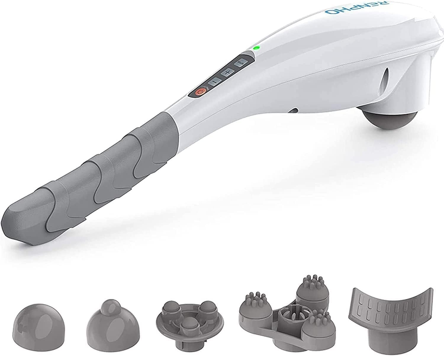 RENPHO Rechargeable Handheld Back Massager with 5 Adjustable Speeds & Modes, Mothers Day Gifts, Cordless Electric Neck Massage Tool for Muscle Relief, Tailored Intensity for Shoulder, Leg, Calf