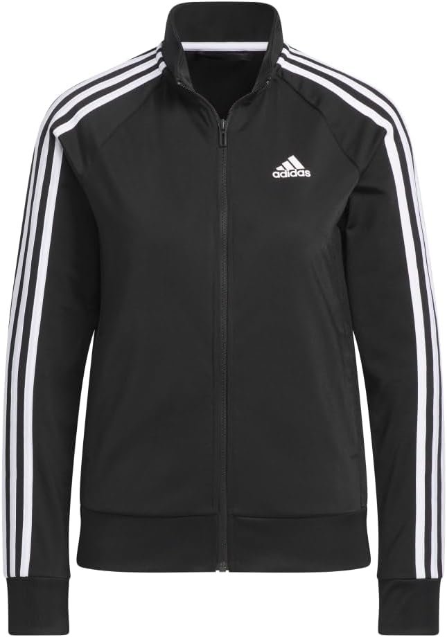adidas Women’s Essentials Warm-Up Slim 3-Stripes Track Jacket