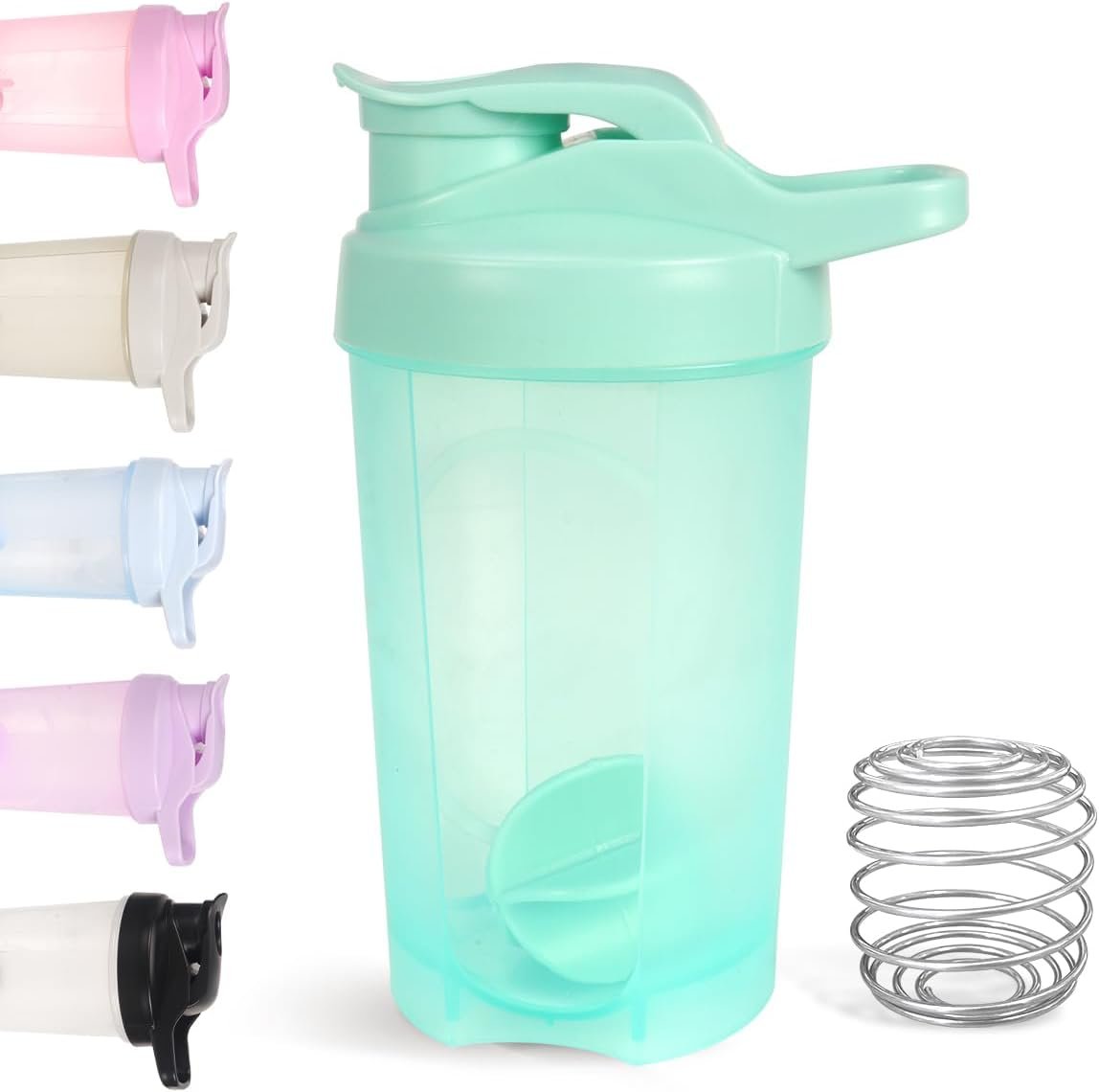 D.Y.A 16oz Shaker Bottle, Leak Proof Sports Shaker for Protein Shakes, Pre Workout & Travel, BPA Free, Green, 16oz/500ml
