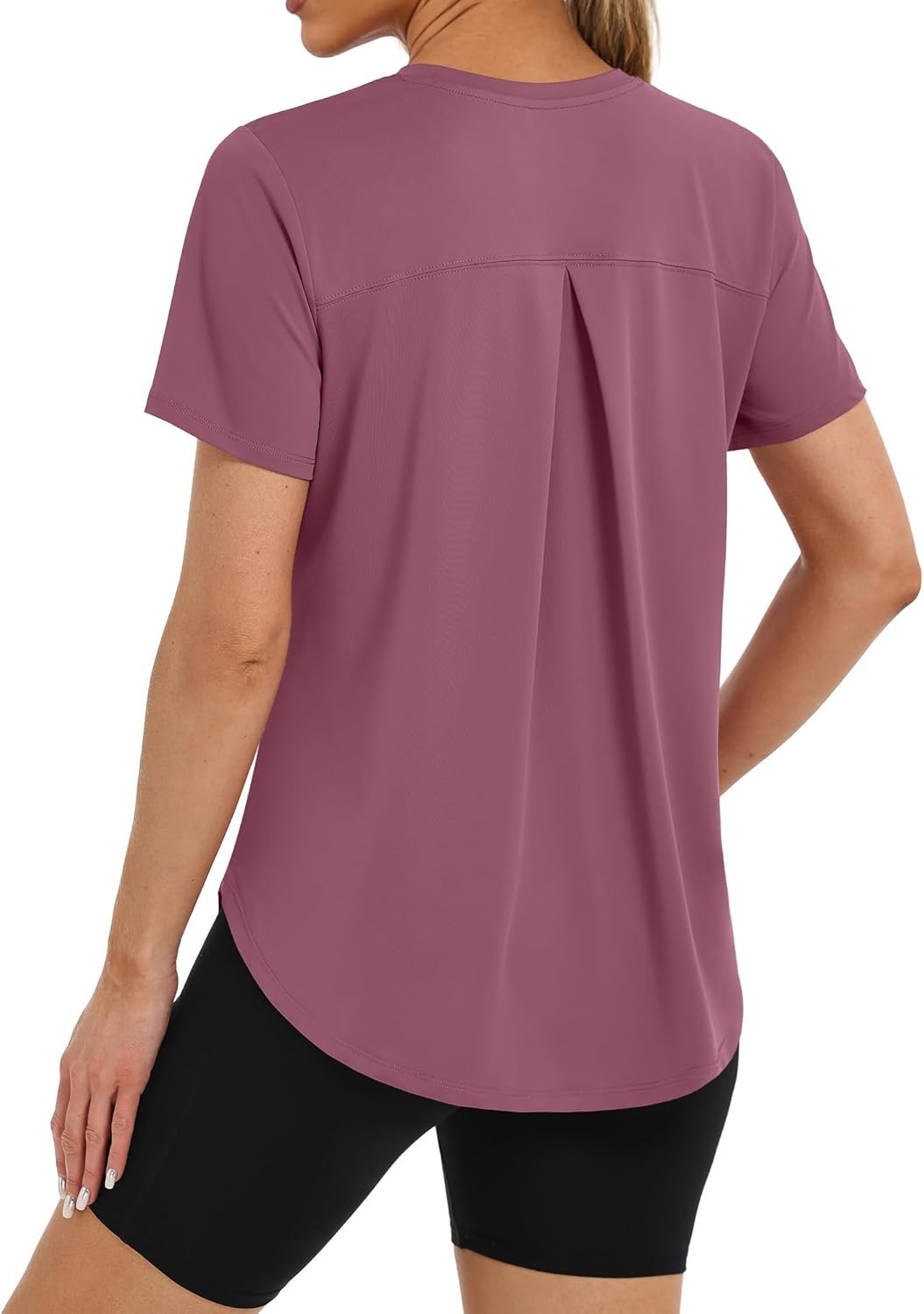 BKRIVE Womens Workout Tops Lightweight UPF 50+ Quick Dry for Hiking Running Shirts (S-3XL)