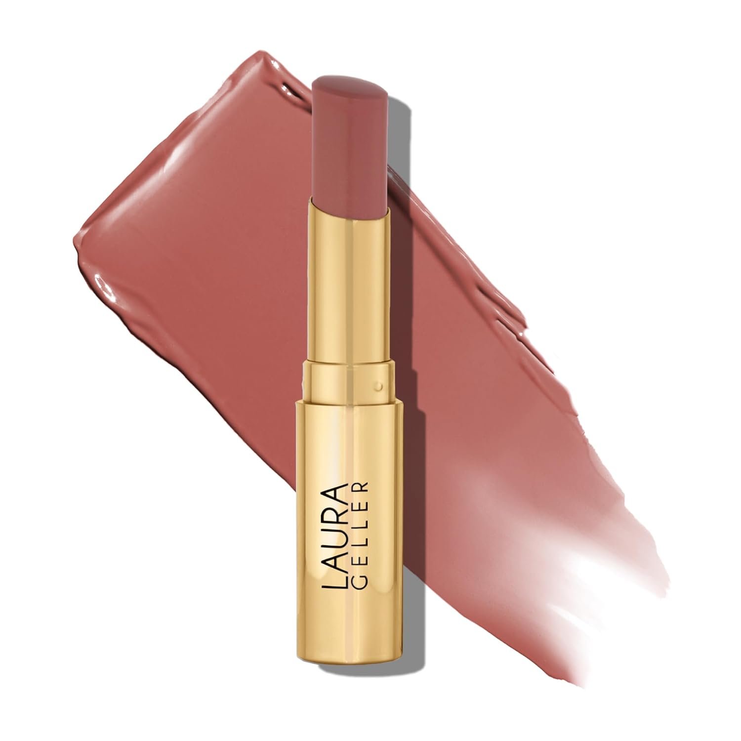 LAURA GELLER NEW YORK Jelly Balm Moisturizing Tinted Lip Balm – A Latte Love – Hydrating Vitamin E – Semi-Shine Finish