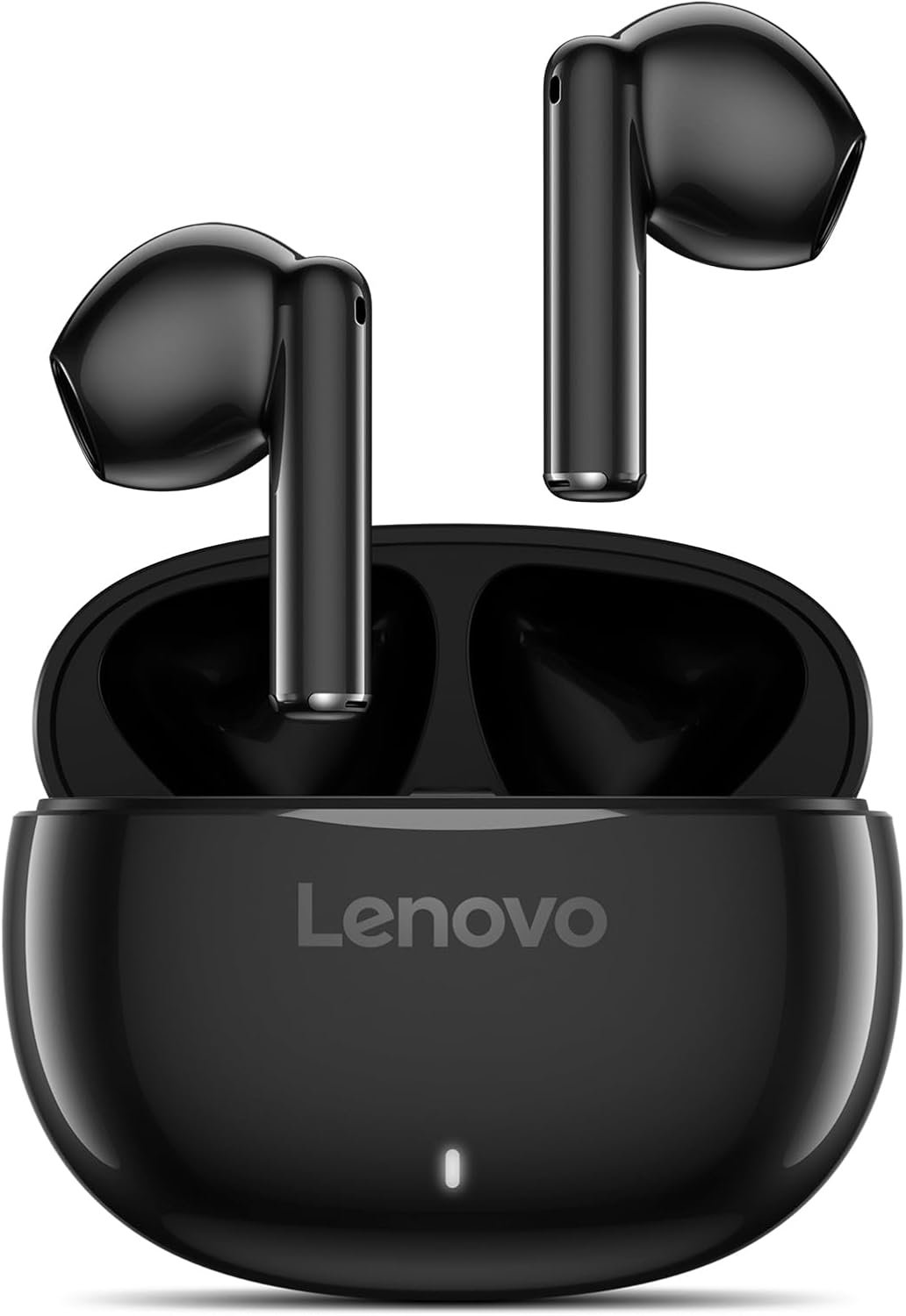 Lenovo E310 True Wireless Stereo Earbuds Bluetooth 5.3 ENC Noise-Cancelling Ear Buds with 13mm Speaker Type-C Charging 20h Battery Life for Music Calls Comfortable Fit Wireless Earbuds – Black