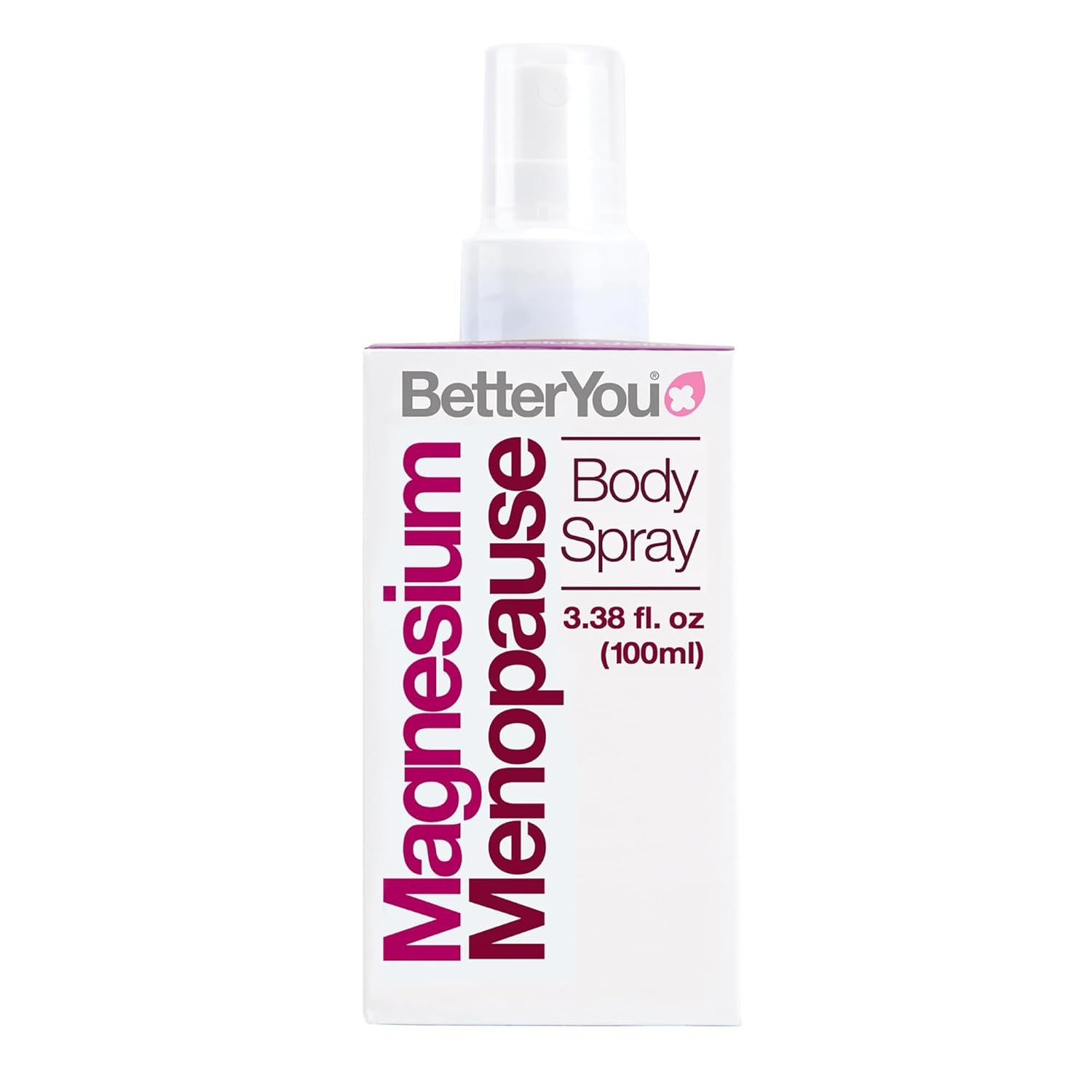 BetterYou Menopause Body Spray – Magnesium Chloride Spray for Menopause Relief – With Ylang Ylang and Clary Sage – Muscle and Sleep Support – 3.38 oz