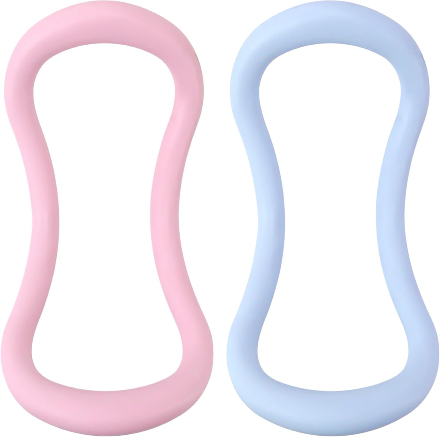 Set of 2 Yoga Rings for Leg, Calves, Calf Pilates, Fitness Circle Equipment for Women, Resistance Stretch Circles Tool with Massage Points, Home Exercise Workout Training Support Sport