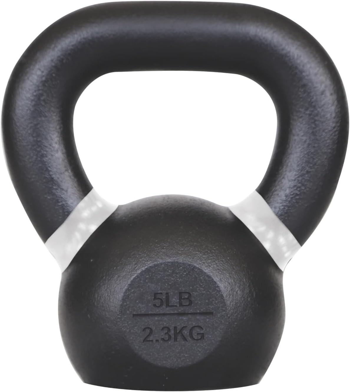 Champion Sports Rhino Fitness Iron Kettlebells – Full Body Powder Coated – Textured for Improved Grip – Color Coded Handles