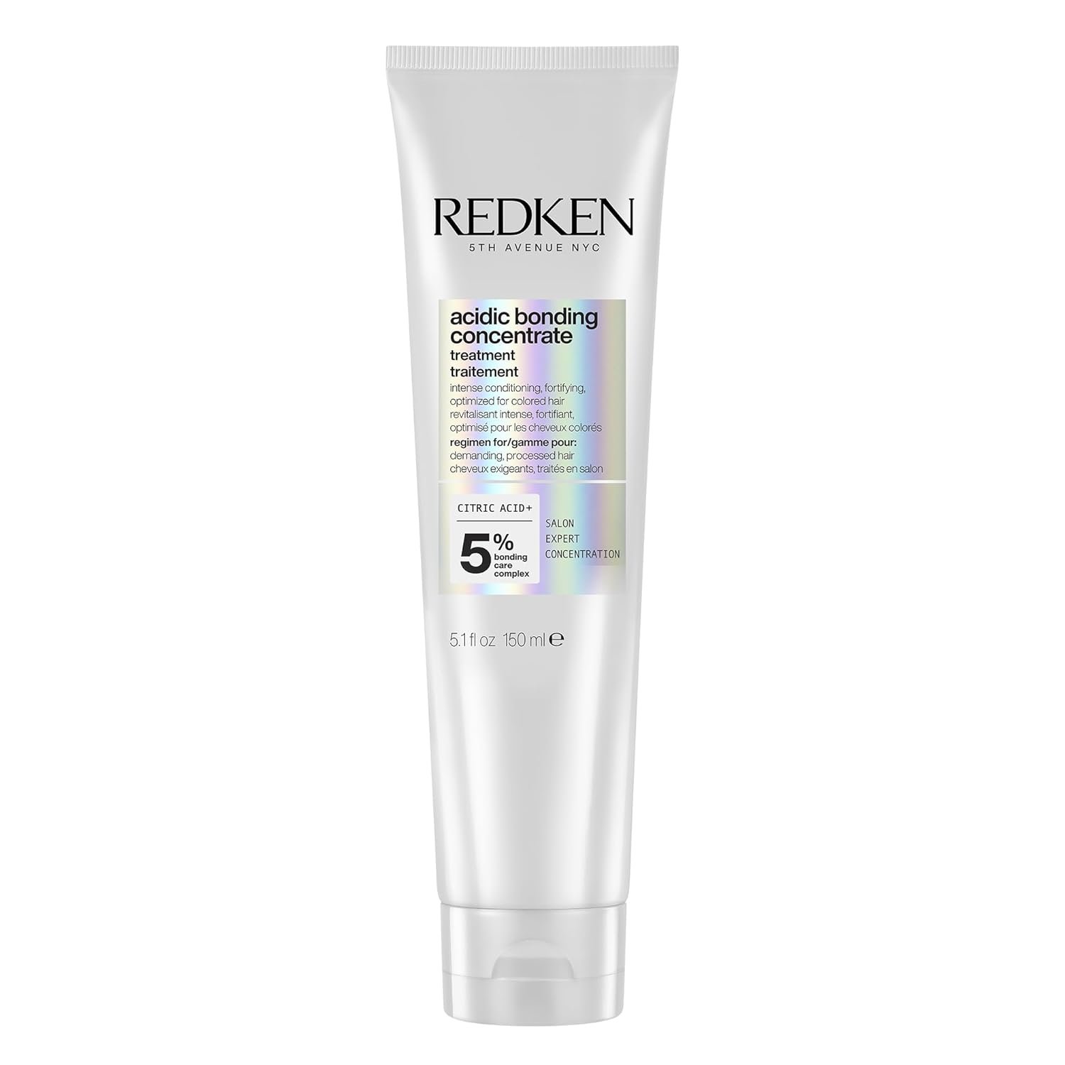 Redken Acidic Bonding Concentrate Leave In Conditioner – For Weak & Damaged Hair, Bond Building & Strengthening Hair Repair Treatment, Smooths & Provides Heat Protection