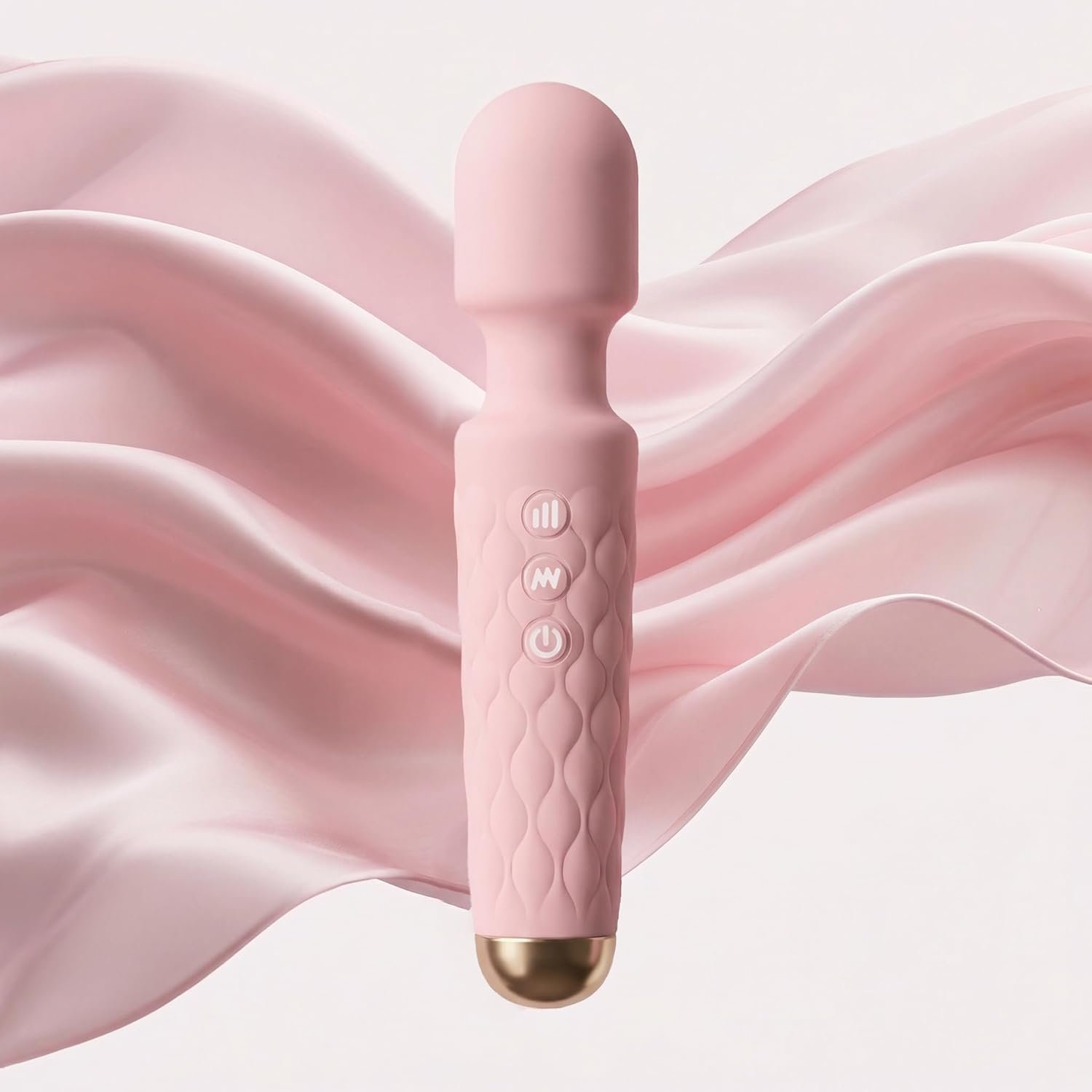 Personal Massager – 4H Max Runtime & Ultra-Quiet – Waterproof – 20 Modes 8 Speeds for Deep Tissue Back Massage, Post-Workout Recovery and Neck Muscle Relaxation（Pink）