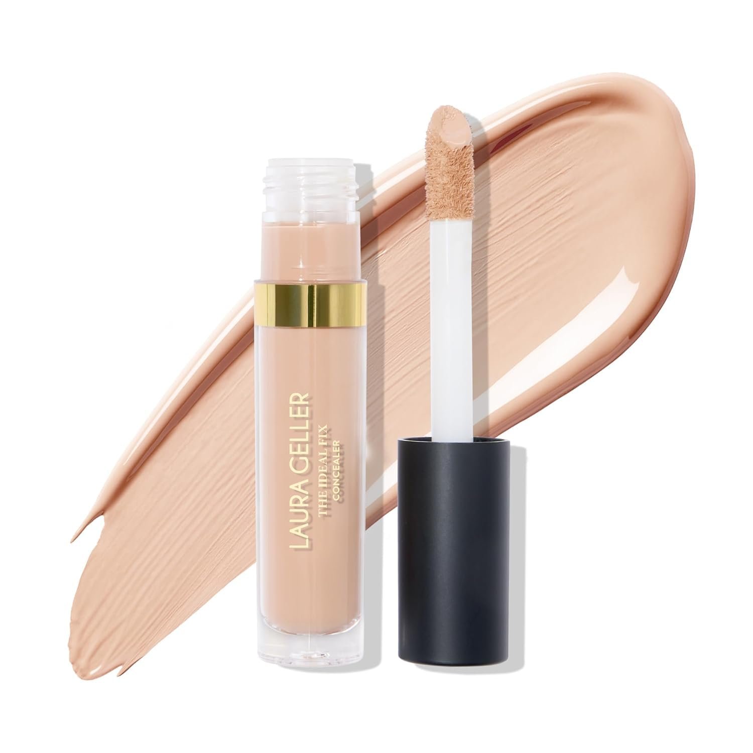 LAURA GELLER NEW YORK Ideal Fix Under Eye Concealer for Mature Skin – 02 Fair – Full Coverage, Anti-Aging, Color Correcting – Covers Dark Circles & Blemishes – Hydrating, Crease-Free, Long-Lasting