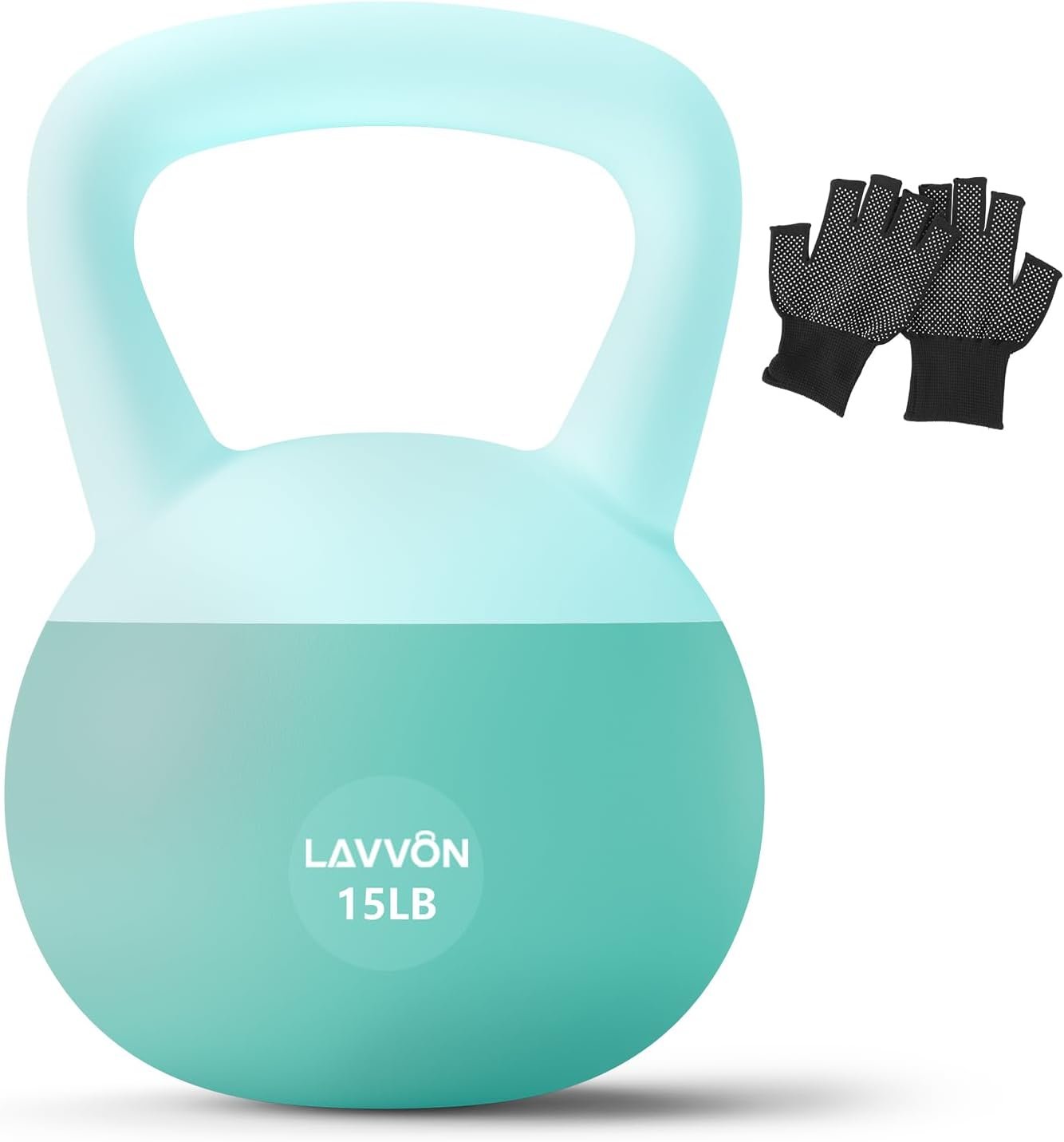 Soft Kettlebell – Cushioned Impact-Resistant Base and Anti-Slip, Kettle bell Anti-Slip Grip Weight for Home Workouts, Safe Strength Training Kettlebells Sets for Women & Men, With Non-slip Gloves