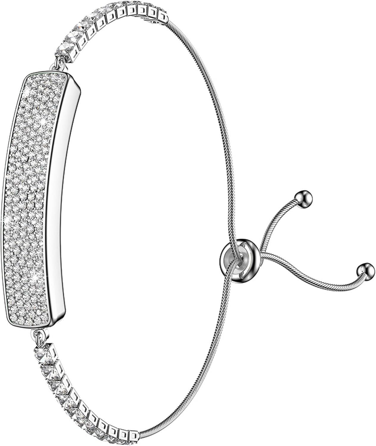 Fitness Tracker Dressy Diamond Smart Bracelet for Women Ladies Health Wristband Heart Rate Monitor Sleep Tracker Step Counter Pedometer Waterproof Fashion Activity Tracker