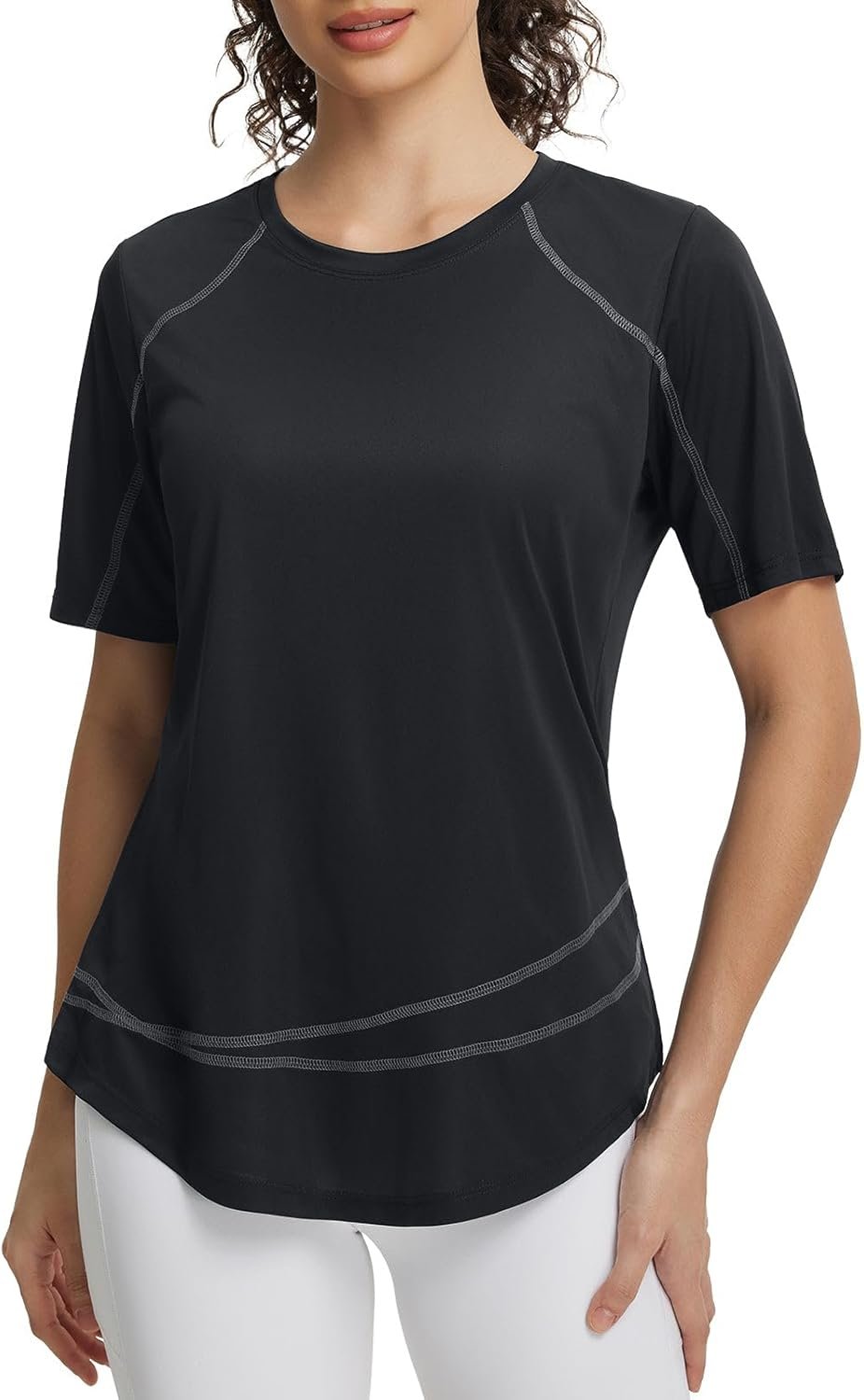 baleaf Women’s Sun Shirt Short Sleeve UPF 50+ UV Protection Quick Dry Lightweight Workout Tops for Hiking Running