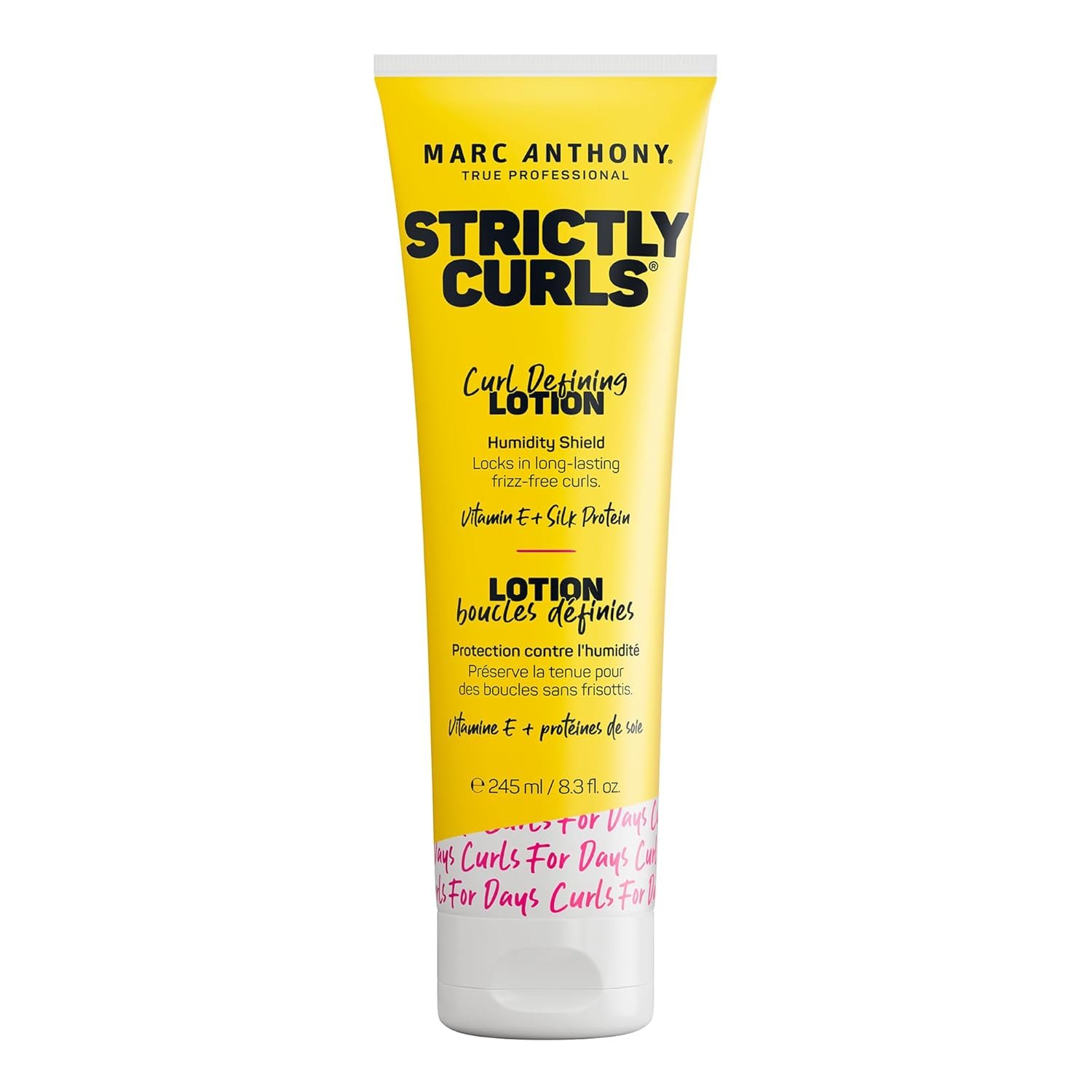 Marc Anthony Curl Defining Hair Styling Lotion for Curly Hair, Strictly Curls – Long Lasting Moisturizing Lightweight Gel for Maximum Curl Definition, Bounce & Shine – Styling Product Reduces Frizz