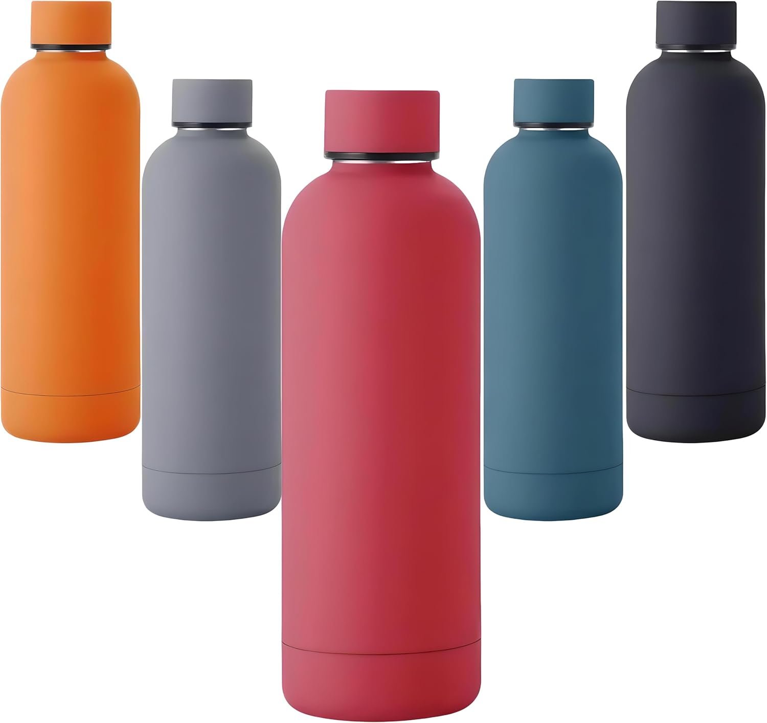 Paramexview® Water Bottle 24oz Double Wall Thermical Insulated Stainless Steel, Vacuumed Flask and BPA-Free for Sport and Travel, Leakproof Cold & Hot drinks such as tea, coffee, water