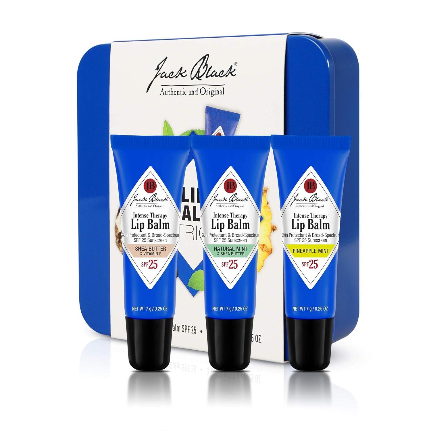 Jack Black Intense Therapy Lip Balm, 0.25-Oz. – SPF 25 Sun Protection, Lip Moisturizer, Hydrating Lip Balm with SPF, Lip Sunscreen