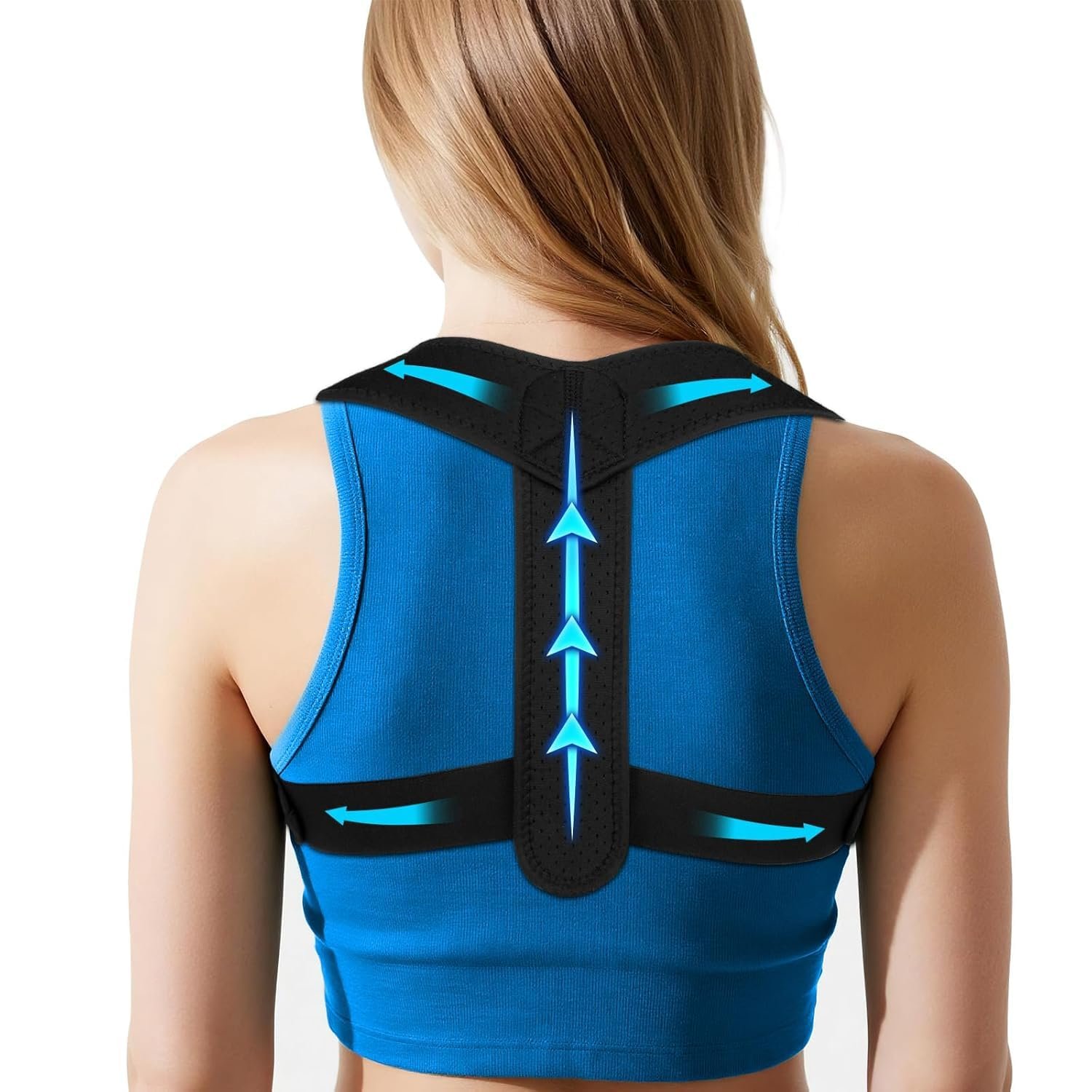 Back Posture Corrector Women and Men – Adjustable Back Brace Posture Corrector for Shoulder & Upper Spine Support- Neck, Shoulder, Clavicle and Back Pain Relief-Breathable