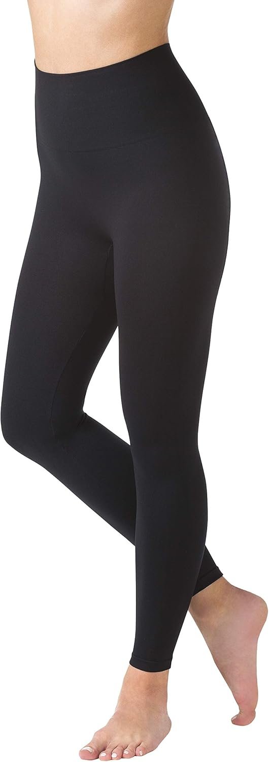Warner’s Women’s Leggings – Seamless Shaping High Waisted Control Yoga Pants – Run Resistant Workout Pants for Women (S-XL)