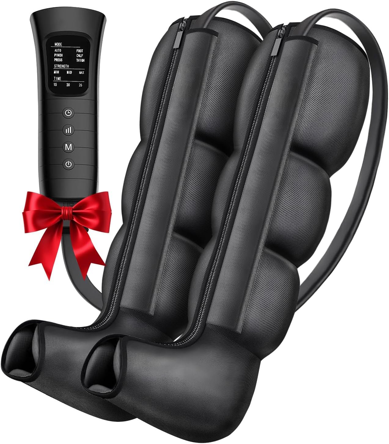 Leg Compression Massager for Circulation, Leg Massager Recovery System for Pain Relief, Full Compression Boots for Gym Home Use, Gifts for Athletes, Women, Men