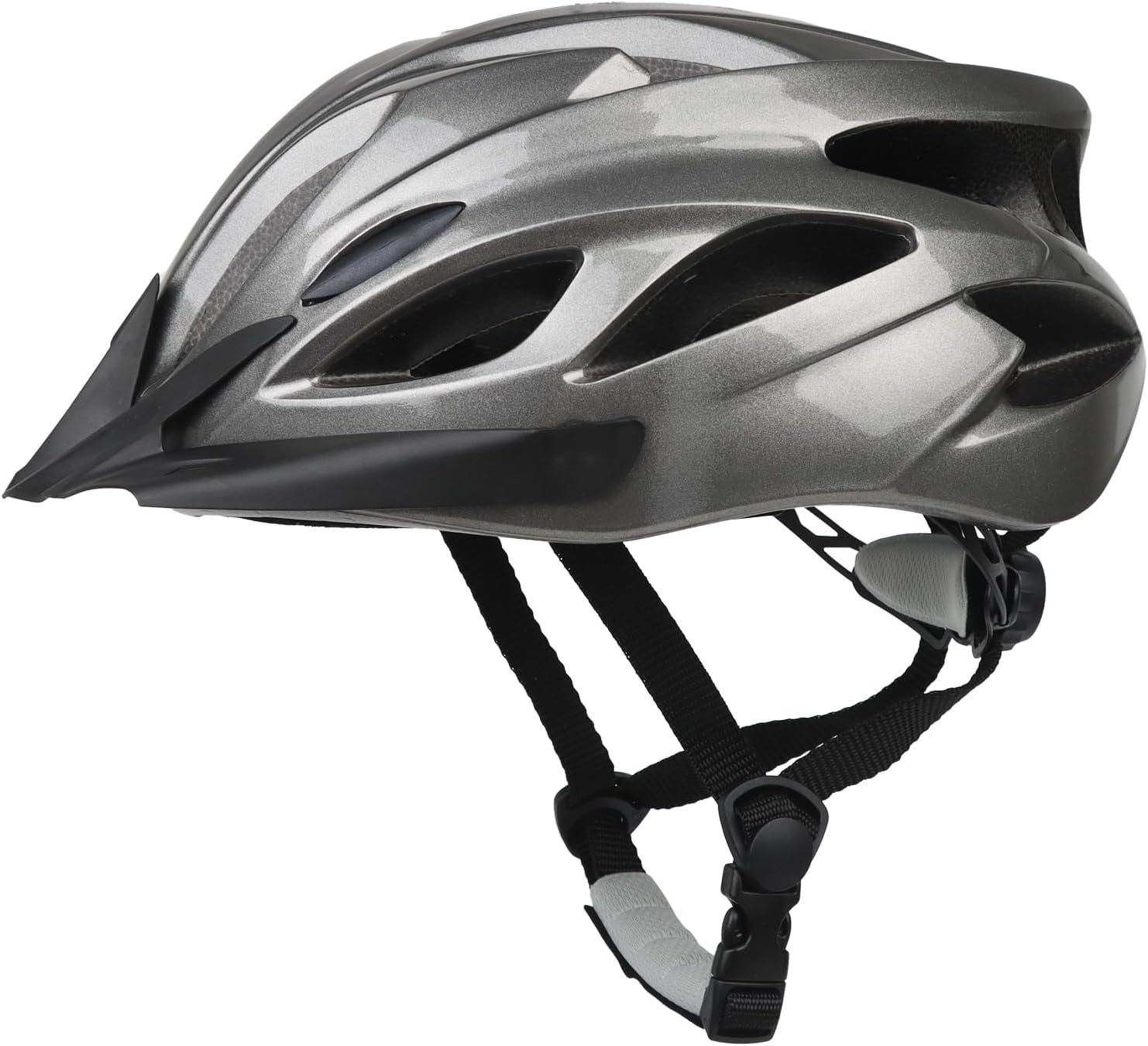 Adult Cycling Bike Helmet, Lightweight and Adjustable with Pads&Visor for Men and Women,Premium Quality Airflow Unisex Bicycle Helmet,Suggested Fit 58-61 cm