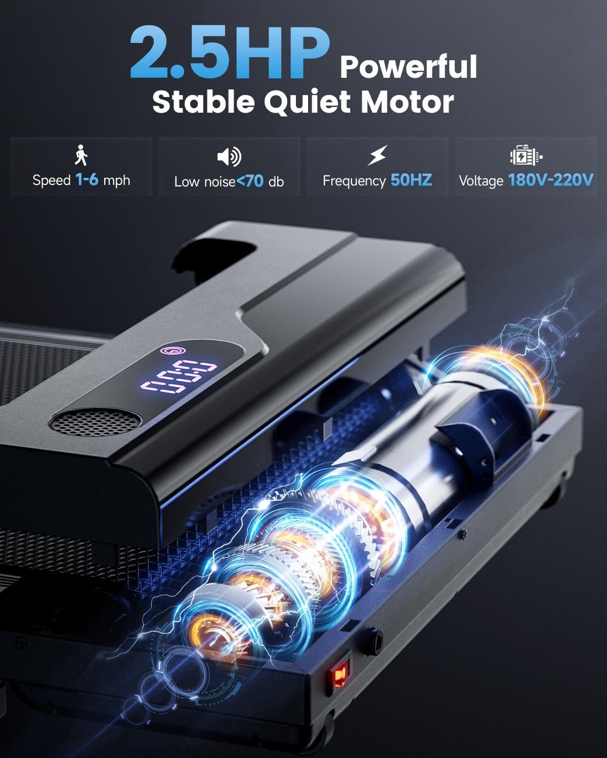 𝐖𝐚𝐥𝐤𝐢𝐧𝐠 𝐏𝐚𝐝 𝐓𝐫𝐞𝐚𝐝𝐦𝐢𝐥𝐥 𝐟𝐨𝐫 𝐇𝐨𝐦𝐞 – Under Desk Treadmills Portable Mini Walking Pads Compact Walk Pad for Small Spaces Office Indoor Apartment Floor Flat Running Machine