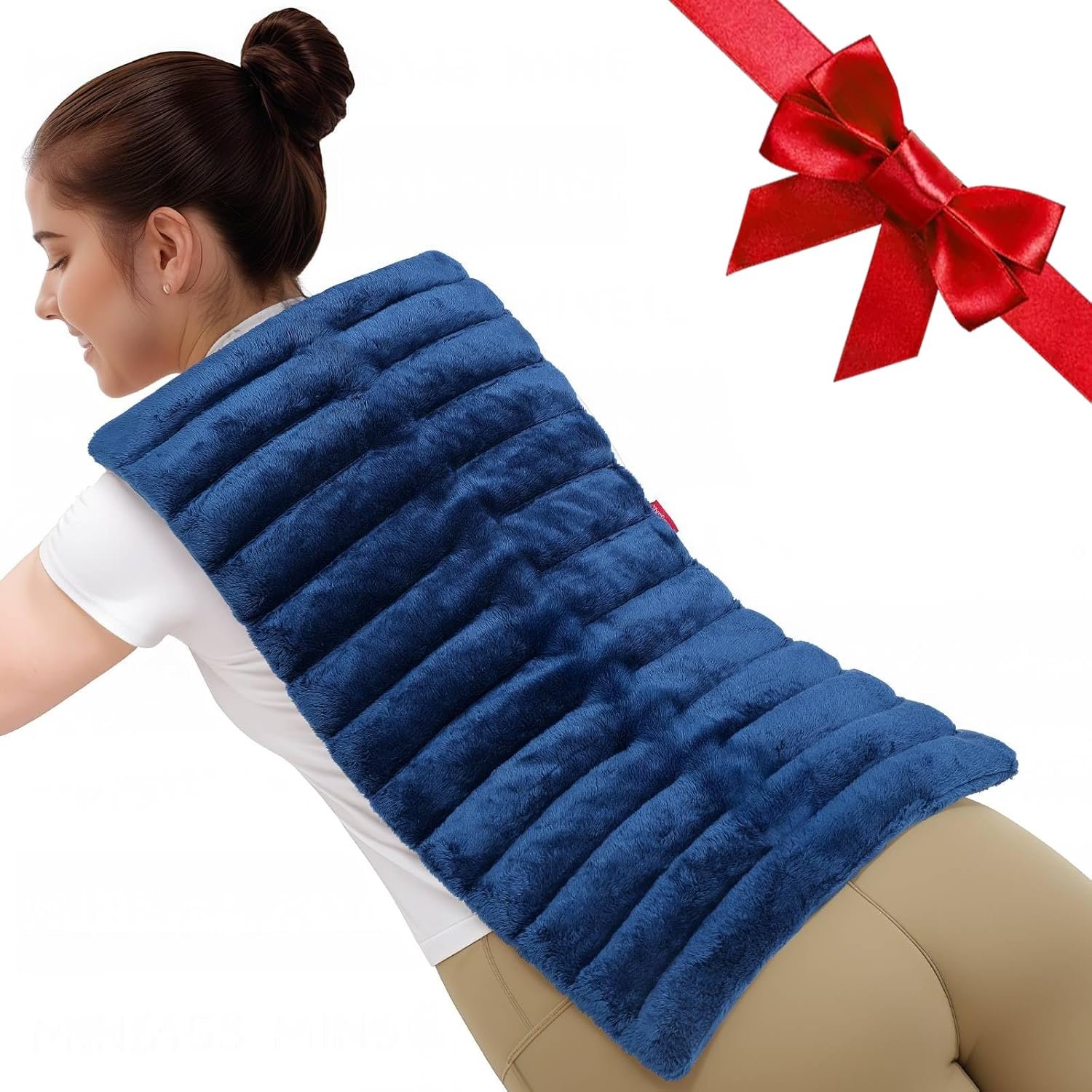 Comfytemp Large Microwave Heating Pad for Sciatica, Back Pain Relief, Period Cramps, 12×22 3.6LB Moist Microwavable Heating Pads, Warm Compress for Neck Shoulders, Comfort Items for Women Seniors