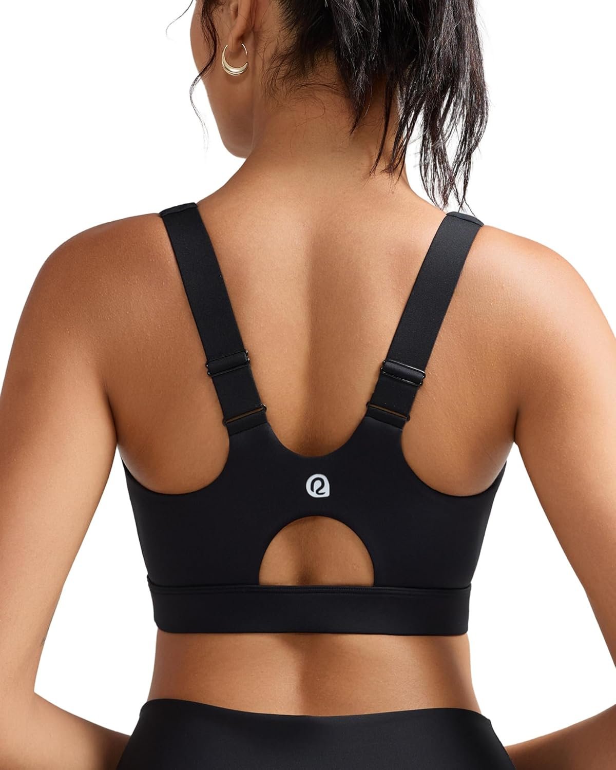 RUNNING GIRL Sports Bras for Women High Support,Adjustable Strap Molded Cup Sports Bra with Swen Pads
