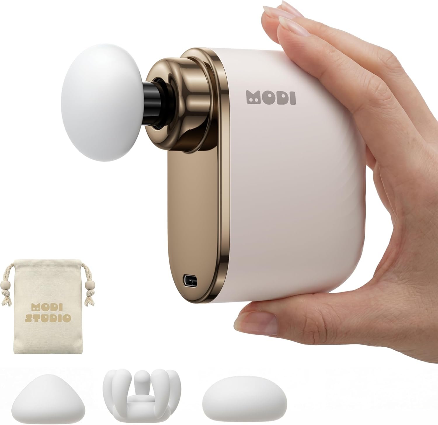 Modi Mini Massage Gun | Portable Powerful 3200RPM Handheld Massager | High Intensity Muscle Massager | Massage Gun Deep Tissue | Lightweight Percussion Body Massager Gun Relief | Airplane Safe