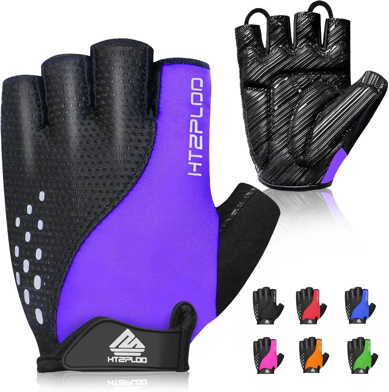 Bike Gloves Cycling Gloves Biking Gloves for Men Women with Anti-Slip Shock-Absorbing Pad,Light Weight,Nice Fit,Half Finger Bicycle Gloves