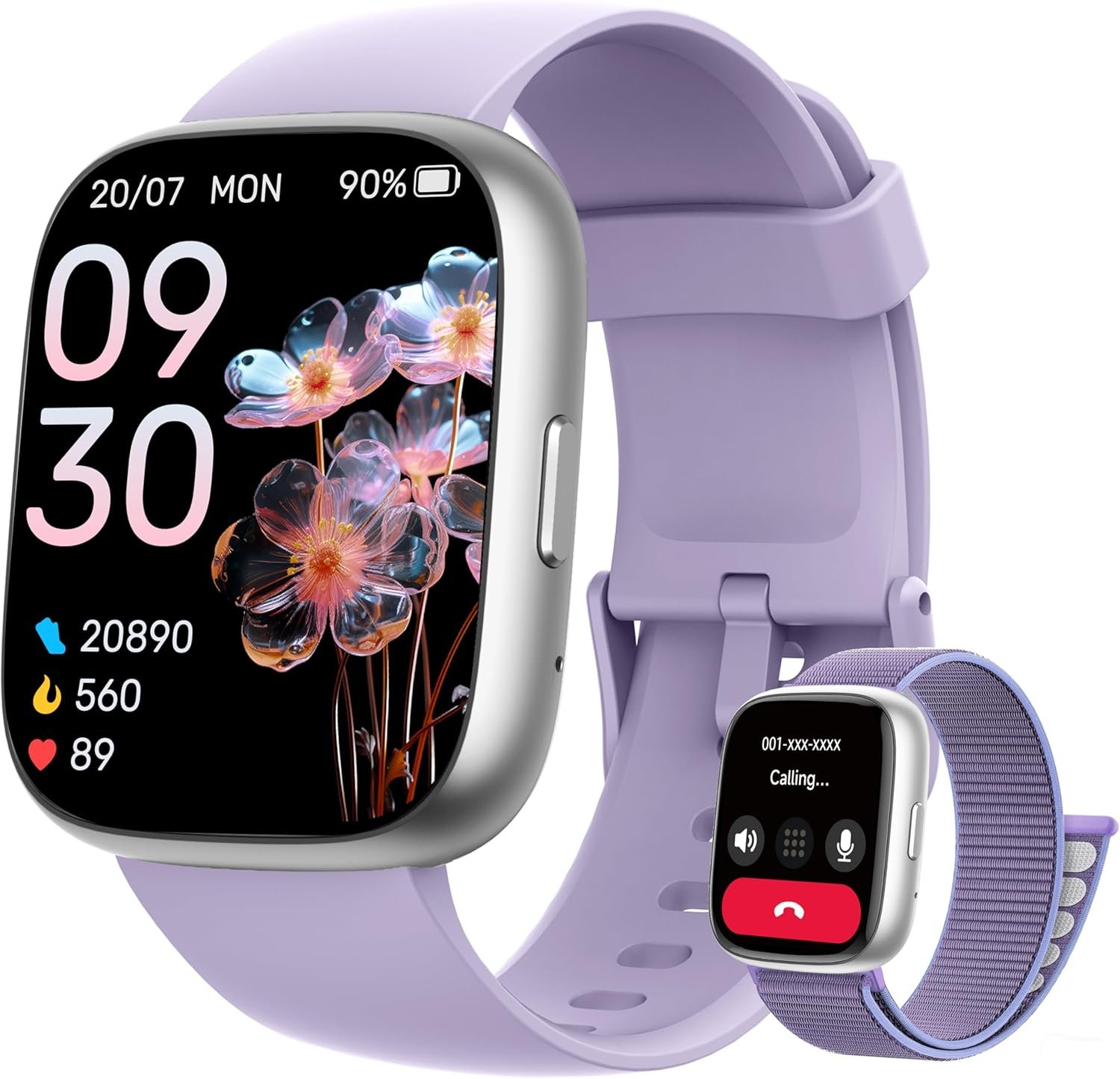Smart Watch for Women Men, 2026 Upgrade Smartwatch [2 Bands, 44mm case], 1.83″ Fitness Tracker Watch Alexa Built-in, Make/Answer Call, HR Sleep Stress Monitor, IP68 Waterproof Step Counter Watch