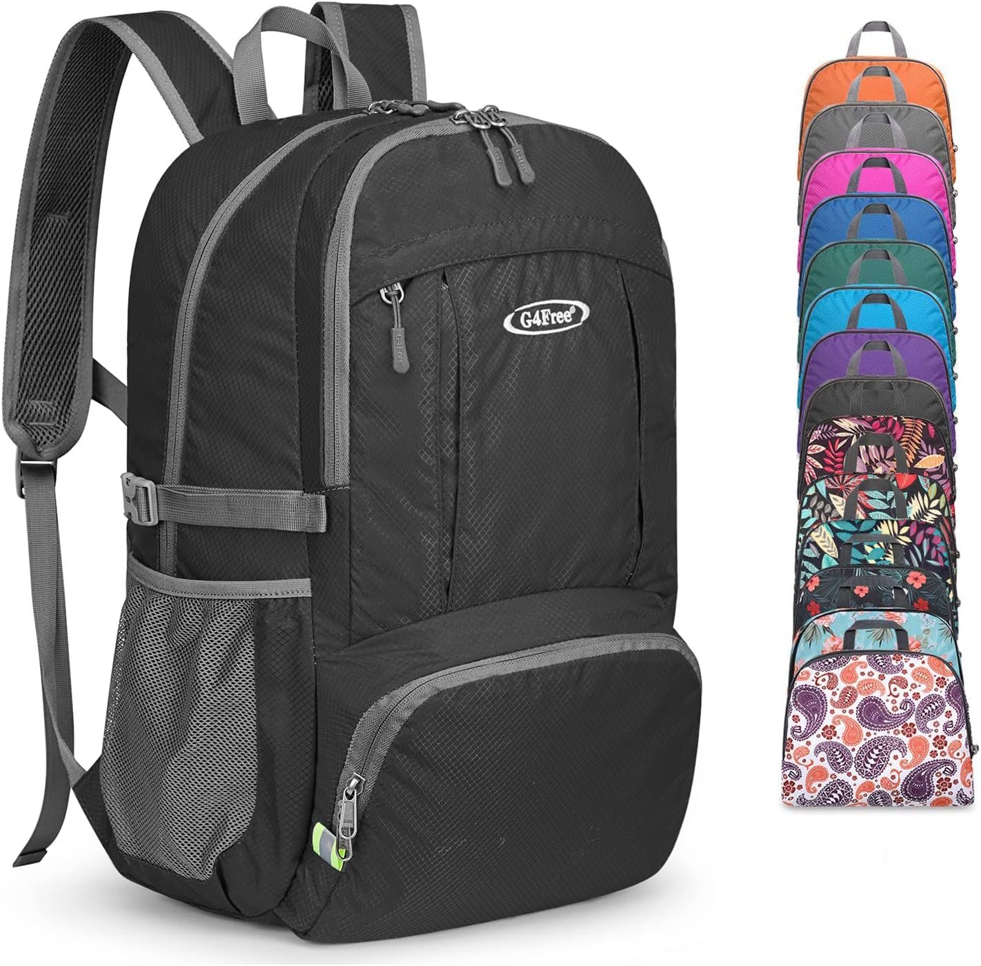 G4Free Lightweight Packable Hiking Backpack, Waterproof Travel Daypack