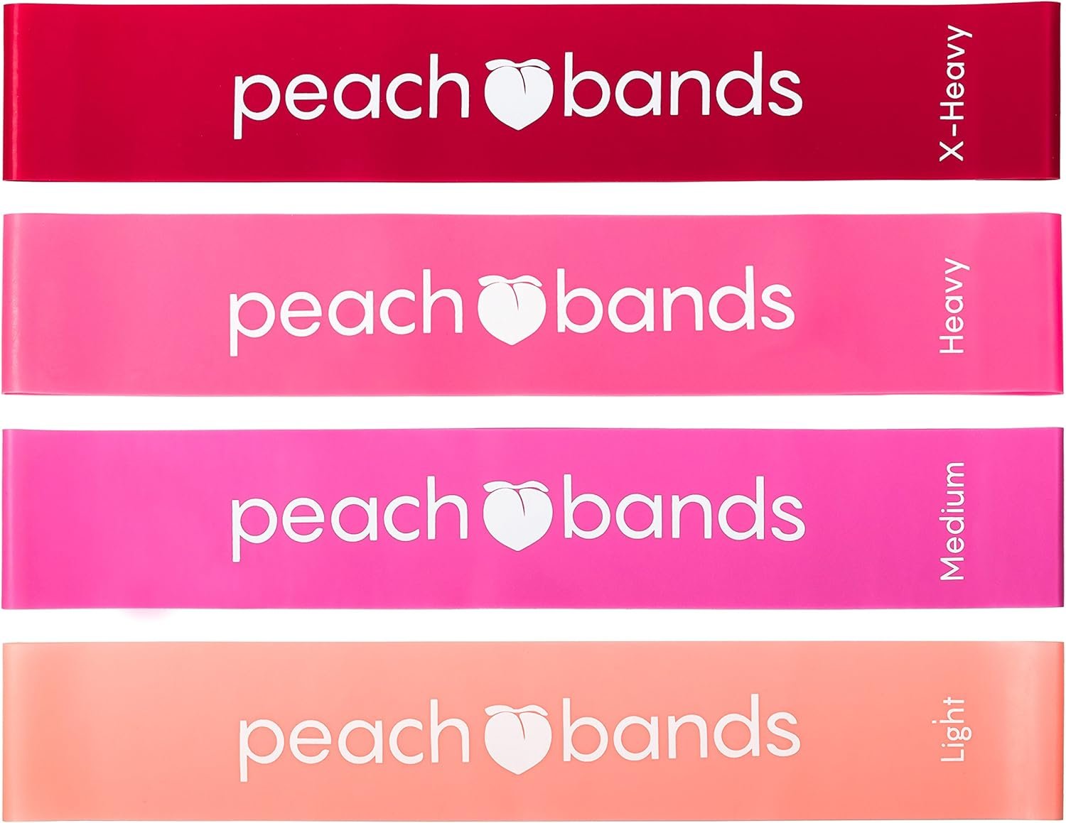 Peach Bands Resistance Bands Set – Exercise Workout Bands for Legs and Butt
