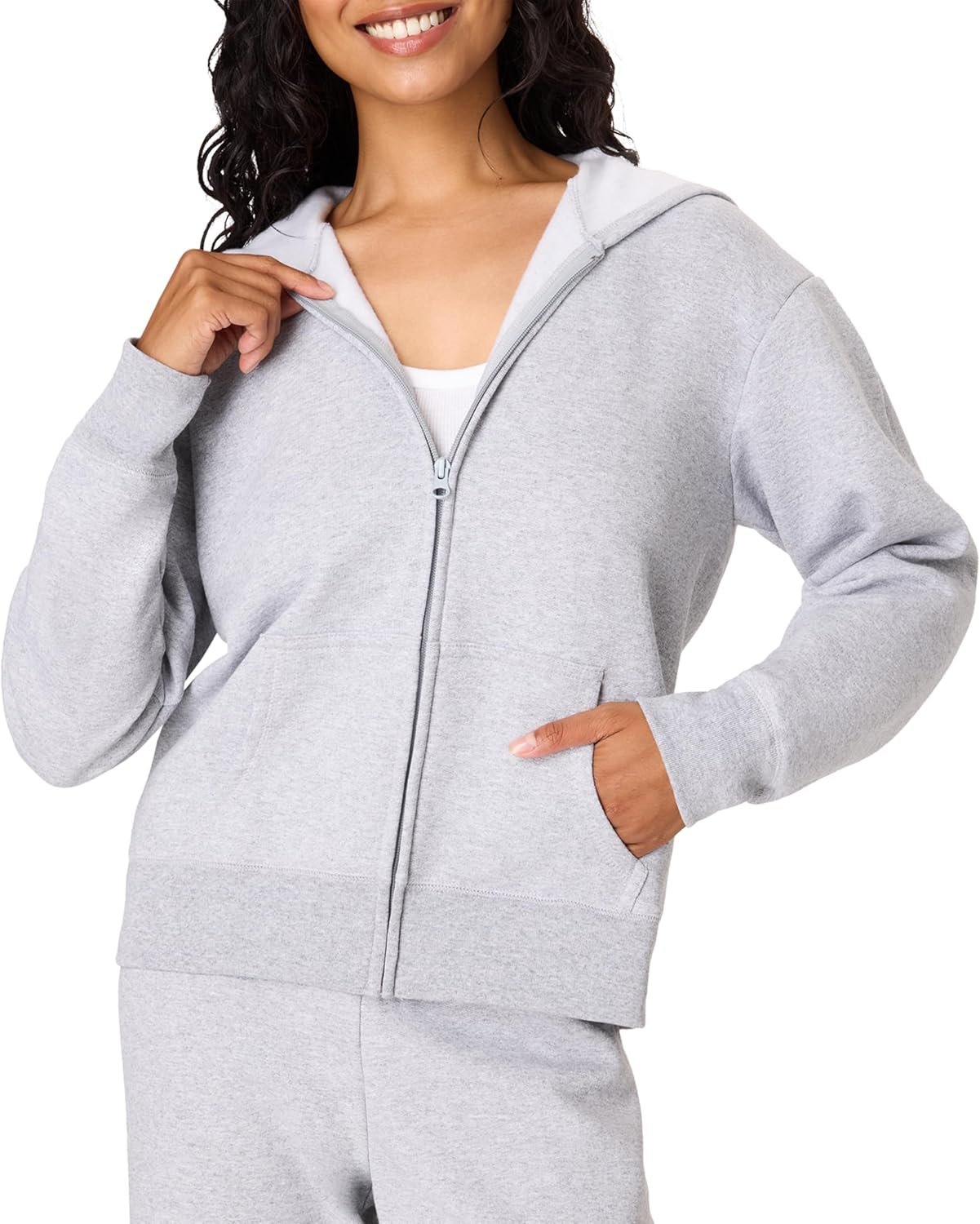 Hanes Women’s EcoSmart Full-Zip Hoodie Sweatshirt