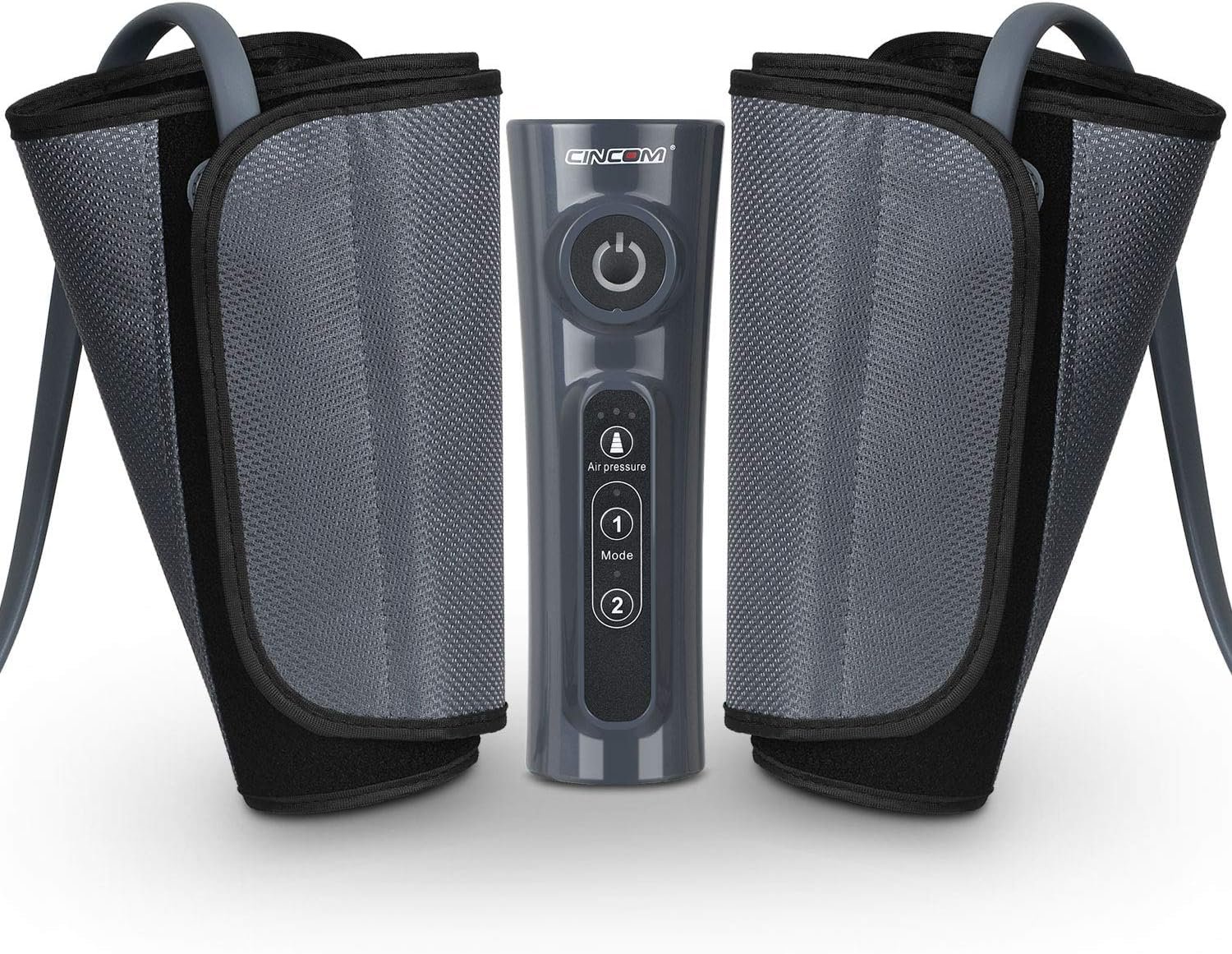 CINCOM Leg Massager for Circulation and Pain Relief, Air Compression Calf Massager with 2 Modes 3 Intensities Helpful for RLS Edema and Muscle Soreness