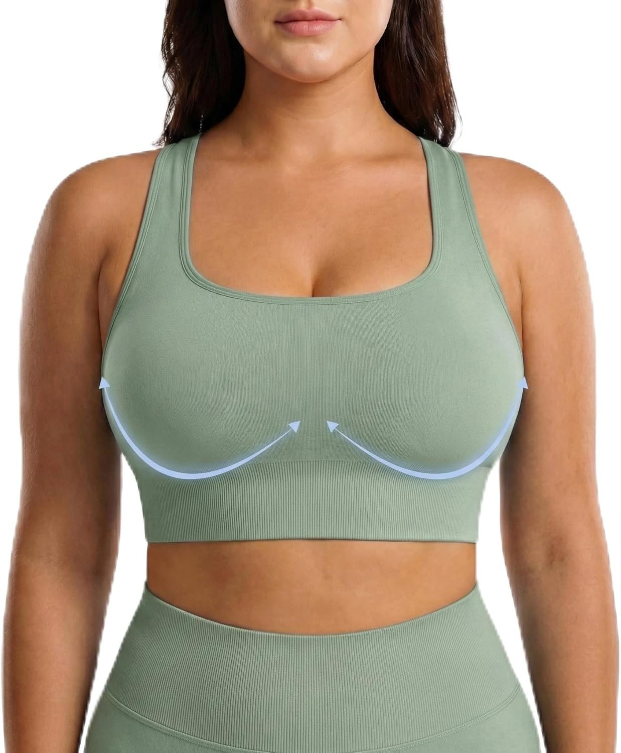 FITTIN Support Sports Bra for Women: Adjustable All Day Comfort Workout Bras for Gym Yoga – Coverage for Large Bust Woman