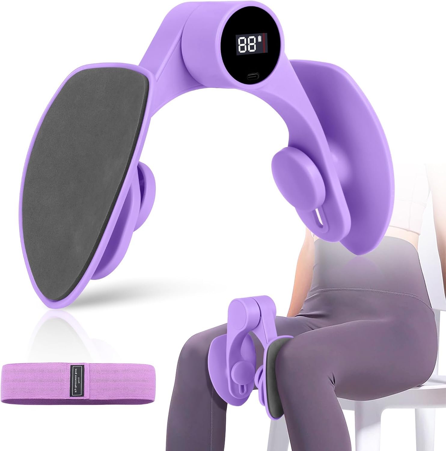 Pelvic Trainer for Women & Men – Adjustable Spring Resistance Hip Exerciser, Kegel Exerciser Toner for Your Thigh & Pelvic Muscle, Enhancing Your Intimate Moments. Home Fitness Equipment