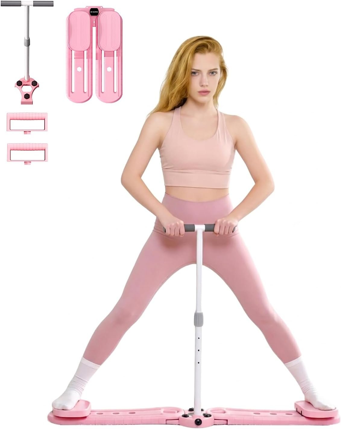 kisnbld 3-in-1 Foldable Ski Machine – Full Body Workout with Push-Up Grips, Low-Impact Home Gym Equipment for Women, Pelvic Floor & Core Strengthener, Toning & Postpartum Recovery